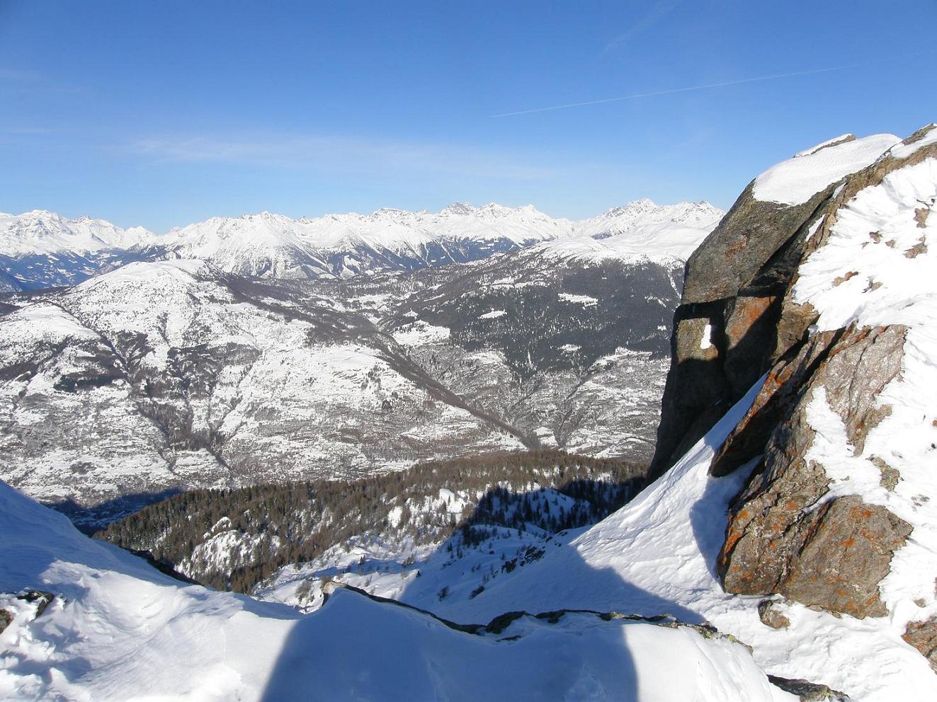 Con le ciaspole sul Piz Tri